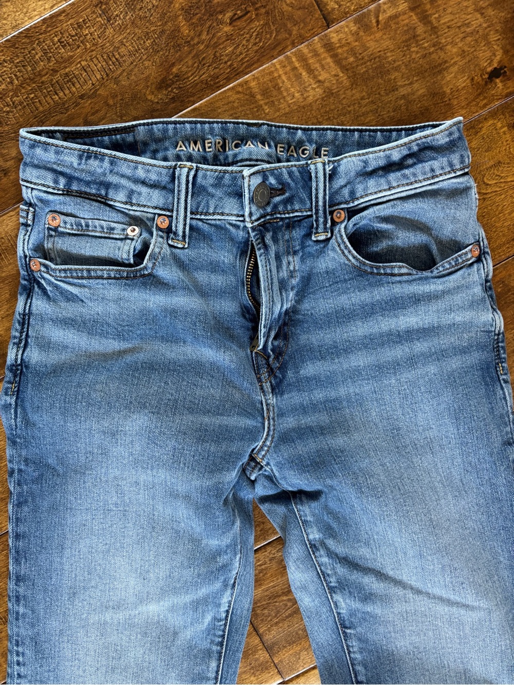 American Eagle Outfitters Airflex Light Blue bootcut jeans 28/32 - Picture 2 of 5